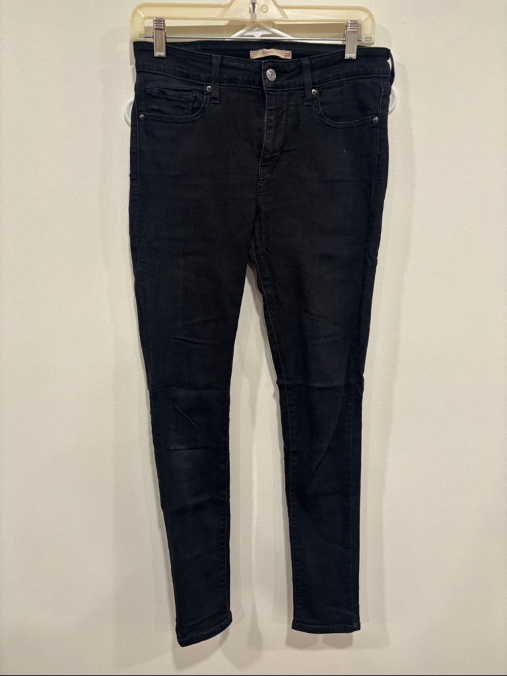 Levi’s Strauss Slim Black Women’s Skinny Jeans 711 Skinny Fit Size 28